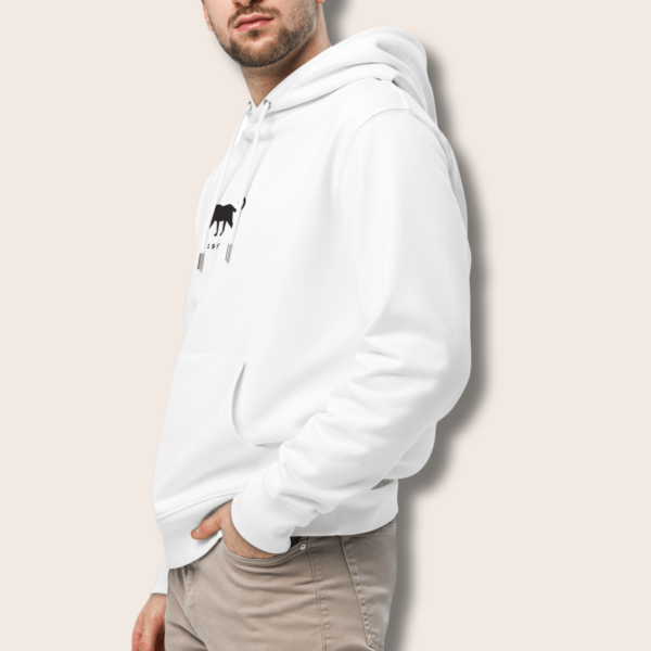 White Unisex hoodie - Image 2