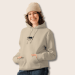 Sand Oversized Unisex(Men/Women) Blue Organic Cotton Hoodie