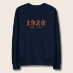 1925 West Coast Oversized Unisex(Men/Women) Blue Organic Cotton Sweatshirt