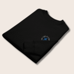 Starfish Oversized Black Unisex(Men/Women) Organic Cotton Hoodie