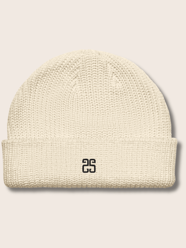 Fisherman Beanie Cream Organic Cotton Unisex(Men/Women)