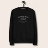 FNM - Fear No Man Oversized Unisex Black Organic Cotton Sweatshirt