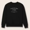 FNM - Fear No Man Oversized Unisex Black Organic Cotton Sweatshirt