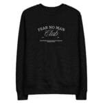 FNM - Fear No Man Oversized Unisex Black Organic Cotton Sweatshirt