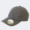 Washed Charcoal Unstructured Organic Cotton Cap