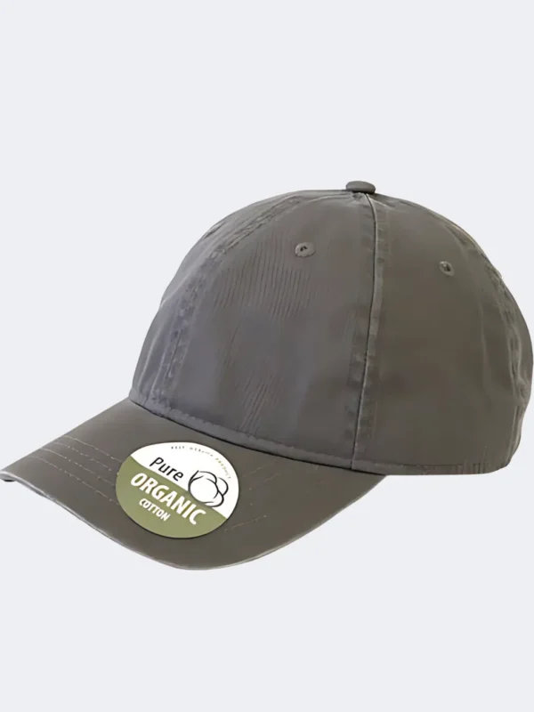 Washed Charcoal Unstructured Organic Cotton Cap