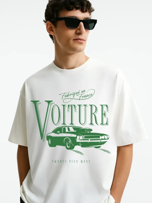 Voiture Oversized Unisex(Men/Women) Organic Cotton T-Shirt