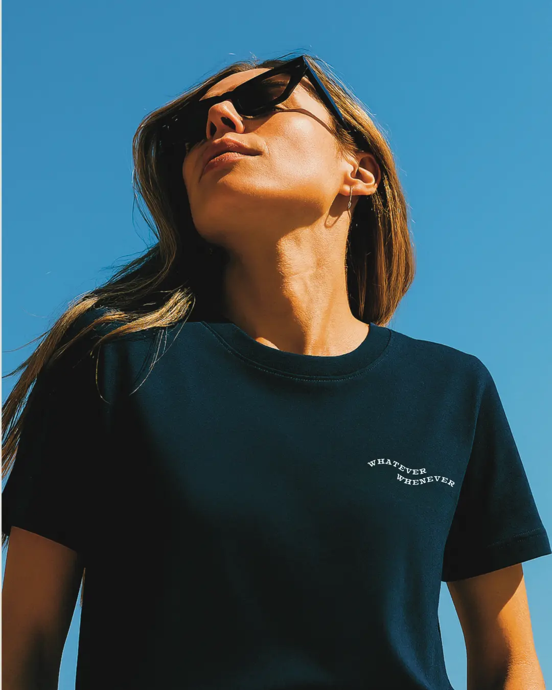 Whatever Whenever Lightweight Blue Unisex T-Shirt