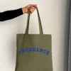 Olive Green Tote Bag